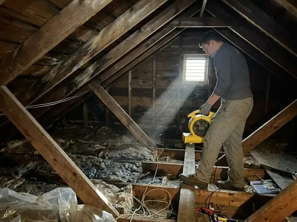 attic-water-damage-drying-proc-007 — frequently asked questions, Emergency Water Extraction & 24/7 Flood Response in Baxter,…
